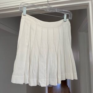 White pleated tennis skirt from Aritzia